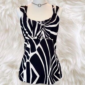 White House Black Market Zebra Print Top